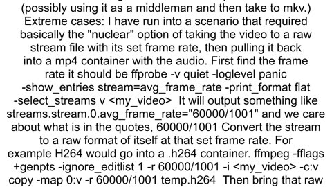 Can39t write packet with unknown timestamp av_interleaved_write_frame Invalid argument