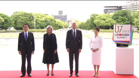 American President Joe Biden visits Hiroshima summit Japan