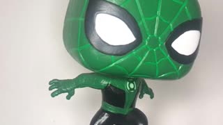 Spider-man Green Lantern, Custom Funko Pop! Figure. DC and Marvel Comics