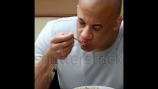 Vin Diesel Eating Spaghetti