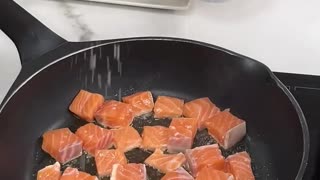 Pasta with salmon