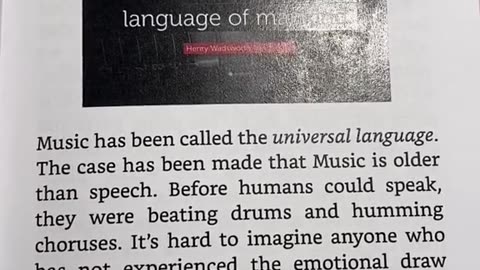 Excerpt from "Music Everywhere" by Lance Howard