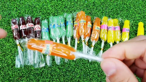 Unboxing different flavoured candies