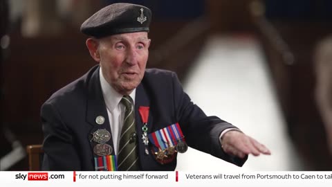 D-Day_ Veteran describes searching for dead friends after being used as 'cannon fodder' Sky News