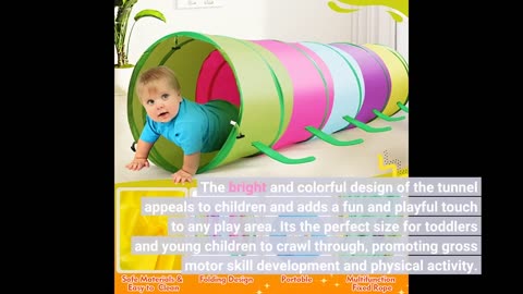 See Detailed Review: PigPigPen Kids Tunnel for Toddlers, Pop Up Play Tunnel Tent for Babies or...