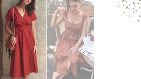 Gorgeous feminine dresses (Cottagecore & Clean girl aesthetic summer lookbook)