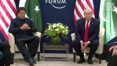 WATCH: Donald Trump talks with Pakistani Prime Minister Imran Khan at World Economic Forum in Davos