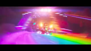 The Super Mario Bros. Movie - Mario Kart Rainbow Road Scene