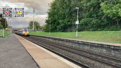 LNER AZUMA train traveling fast in Edinburgh #railway #edinburgh #train #rail #azuma