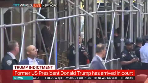 Trump Arrives at New York City Courthouse