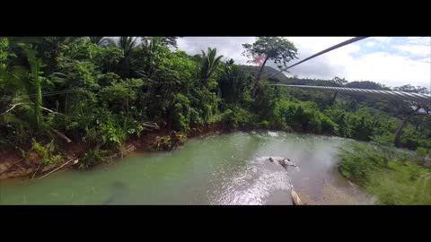 Zipline through Rainforest of Belize (GoPro)