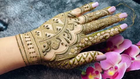 Latest stylish backhand mehndi design | Eid special mehndi design | Semi bridal mehndi design