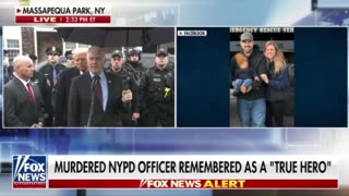 Trump Speaks at Fallen Officer Diller’s Wake