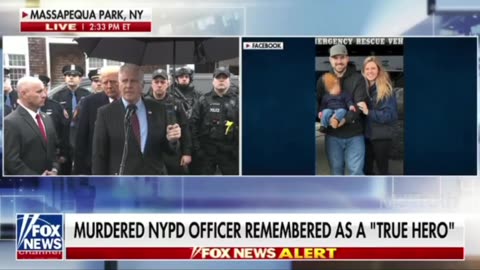 Trump Speaks at Fallen Officer Diller’s Wake