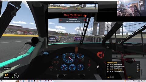 iRacing D Fixed ARCA Menards Series from Charlotte 7/3/24. Me and HeyItsEmilyLove.
