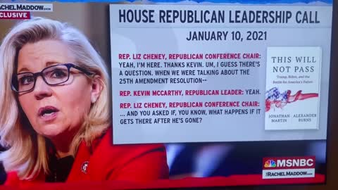 Leaked Audio Rep. Kevin McCarthy colluding with Liz Cheney to remove President Trump