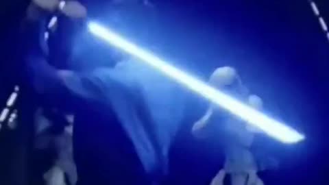 Obi-Wan Kenobi destroys Stormtroopers