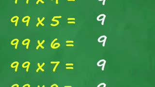 TABUADA DE 99 - MATEMÁTICA 54 - Prof. Helson