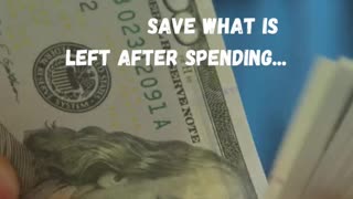 Do not save what is left after spending #shorts #savemoney