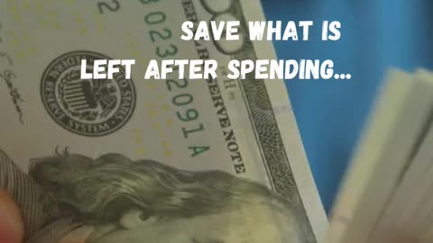 Do not save what is left after spending #shorts #savemoney