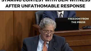 HARD TO WATCH: Senator Kennedy Gets Into Staring Contest With Dem Witness After INSANE Response