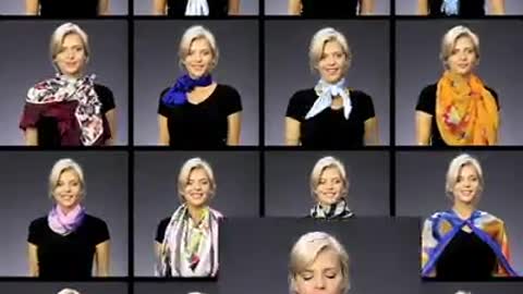 How to tie a scarf in different ways