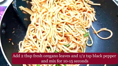 Easy Garlic Spaghetti Recipe Italian Style | How To Make Garlic Spaghetti In 15 Minutes At Home