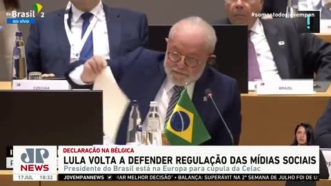 Lula (PT) reafirma compromisso do governo com regulação das redes sociais