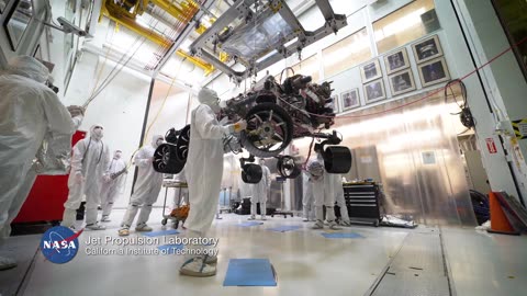 NASA’s 2020 Rover Moves into Mars Simulation Chamber (time lapse)