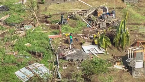 Images show the destructive impact of Hurricane Beryl