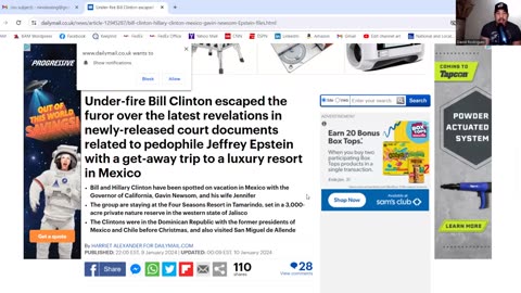 Clintons Escape To Mexico