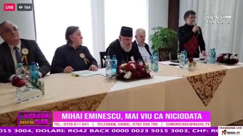 17 Ianuarie 2023 - Nașul TV transmisie de la Zilele Eminescu la Botoșani