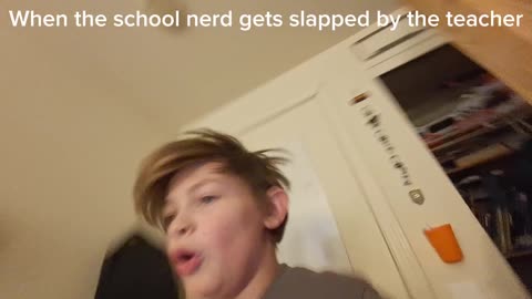 When the Teacher slaps the School nerd