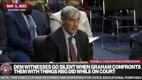 When Lindsey Graham Confronts Dem Witnesses With RBG's Court Actions, They Say Nothing