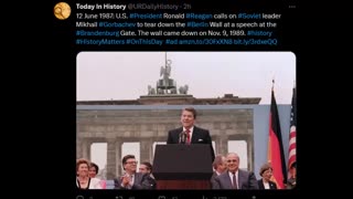 Today in history - Tear Down the Wall