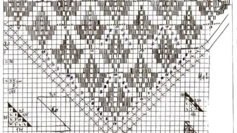 Marple leaf crochet shawl pattern