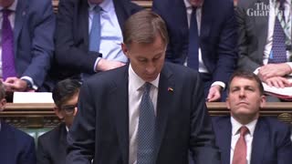 Jeremy Hunt announces tax increases in autumn statement
