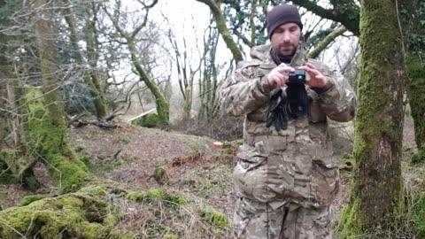 Preparing the GoPro on the headmount for filming 22nd March 2023