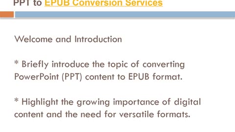 Epub conversion services