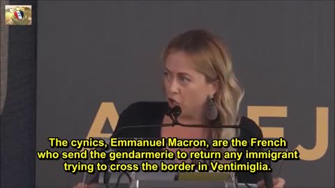 giorgia meloni speaks truth to macron