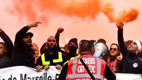 French pension reform protests - Burn