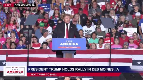 President Trump speaks at Trump Rally in Des Moines, Iowa #TrumpWon
