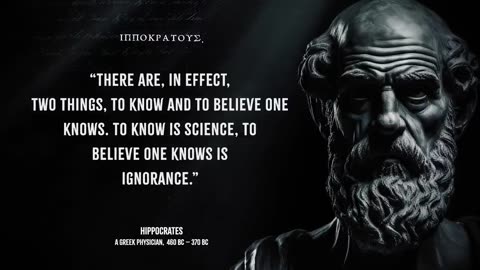 Hippocrates' Life Lessons you should know Before you Get Old