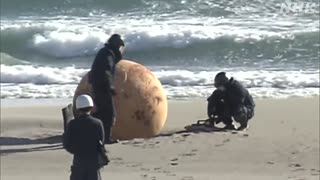 Mysterious Metal Ball Appears on Japanese Beach, Terrifies Locals