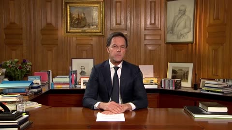 TERUGKIJKEN; Toespraak premier Rutte; 'veel Nederlanders zullen besmet raken met corona'