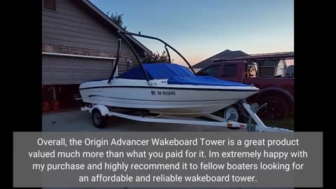 View Reviews: Origin Advancer Wakeboard Tower Glossy Black