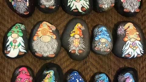 outstanding new artistic stone Pebble carft and painting ideas