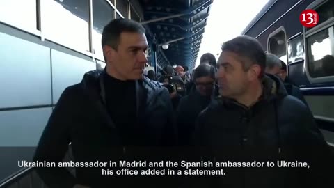 Spanish PM Sanchez arrives in Ukraine for talks with Zelenskiy