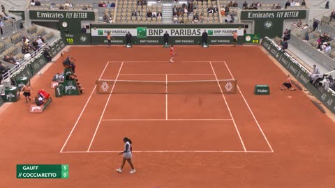 Coco Gauff vs Elisabetta Cocciaretto /Round 4 / French Open 2024 Highlights