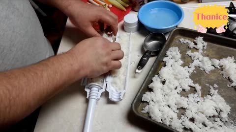 DIY Cylinder Sushi Making Machine Quick Sushi Bazooka Japanese Rolled Rice Meat Mold